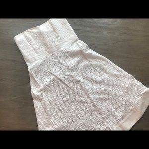 NWT! WHBM White strapless eyelet dress (10).